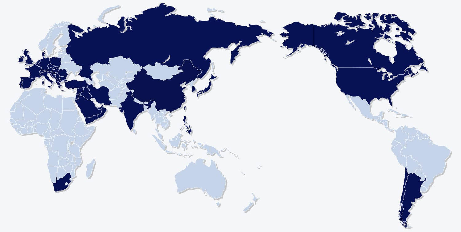Sengoku's network stretches across Japan, Asia, Europe, and North and South America.